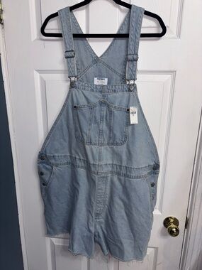 Old Navy Light Blue Denim Overall Shorts